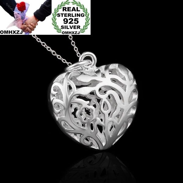 omhxzj wholesale personality fashion woman girl party gift silver hollow heart 925 sterling silver charm pendant necklace ch62
omhxzj wholesale personality fashion woman girl party gift silver hollow heart 925 sterling silver charm pendant necklace ch62