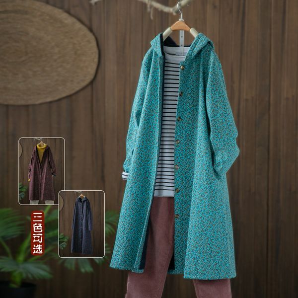 2020 spring autumn cotton linen windbreaker long coat women fashion loose plus size floral hooded trench coats ladies overcoat, Tan;black
2020 spring autumn cotton linen windbreaker long coat women fashion loose plus size floral hooded trench coats ladies overcoat, Tan;black