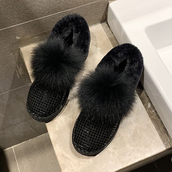women snow boots winter warm ankle boots female casual shoes slip-on crystal plush flat with shoes woman footwear waterproof, Black
women snow boots winter warm ankle boots female casual shoes slip-on crystal plush flat with shoes woman footwear waterproof, Black