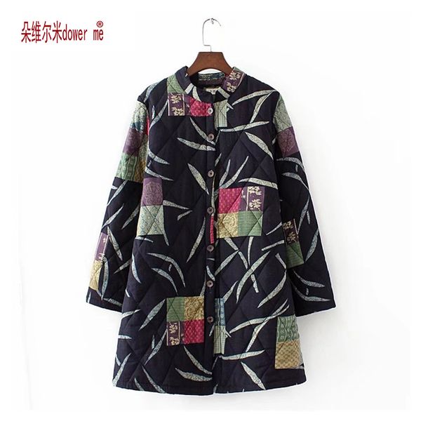 dower me thin plus size 4xl autumn winter coat women new casual outwear floral cotton coat women clothes jackets, Black
dower me thin plus size 4xl autumn winter coat women new casual outwear floral cotton coat women clothes jackets, Black