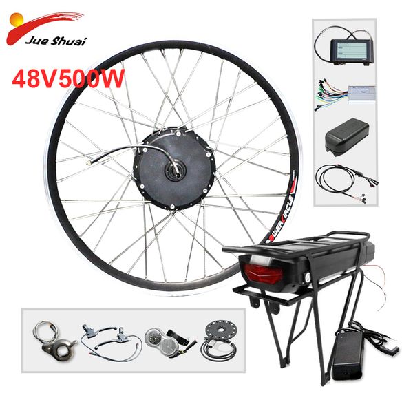 ebike conversion kit 26''700c 28" electric bicycle kit rear rack battery with luggage taillight 48v 500w hub motor wheel
ebike conversion kit 26''700c 28" electric bicycle kit rear rack battery with luggage taillight 48v 500w hub motor wheel