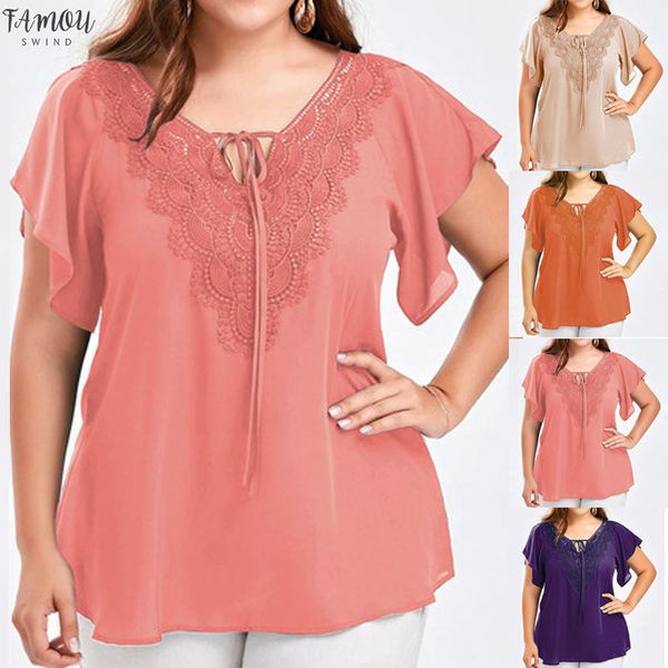 summer bat wing women front lace up blouse lady lace short sleeve tunique dente chemise tee shirt blusas mujer, White
summer bat wing women front lace up blouse lady lace short sleeve tunique dente chemise tee shirt blusas mujer, White