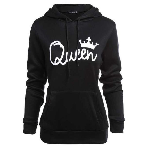 king 2020 dress even lovers queen of my hat printing sweater heart lovers / nwhop, Black
king 2020 dress even lovers queen of my hat printing sweater heart lovers / nwhop, Black