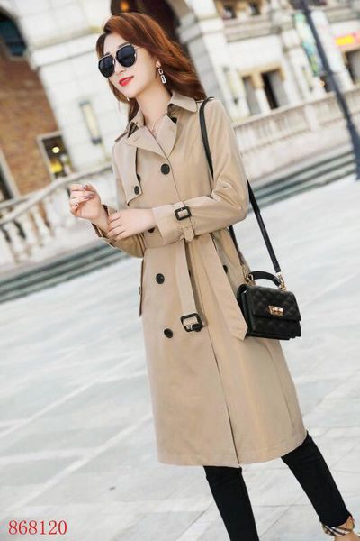 women's trench coats double breasted long classic windbreaker waterproof british new high-end english style autumn winter gabadian c54, Tan;black
women's trench coats double breasted long classic windbreaker waterproof british new high-end english style autumn winter gabadian c54, Tan;black