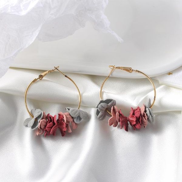 hpxmas bohemian colorful petal circle earring for women brincos 2020 boucle brincos fabric flower drop earrings jewelry, Silver
hpxmas bohemian colorful petal circle earring for women brincos 2020 boucle brincos fabric flower drop earrings jewelry, Silver
