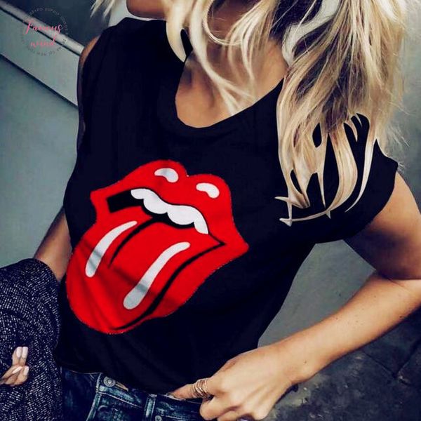 2020 summer women plus sizes tees cotton femme polyester lips tongue t shirts elegant ruffles loose beboho shirt, White
2020 summer women plus sizes tees cotton femme polyester lips tongue t shirts elegant ruffles loose beboho shirt, White