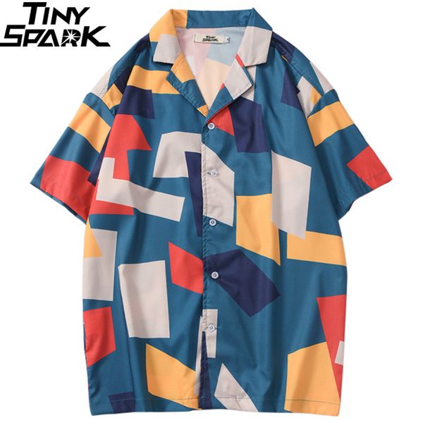 2020 hip hop shirt streetwear mens hawaiian shirt color block geometric harajuku summer beach hawaii thin short sleeve new, White;black
2020 hip hop shirt streetwear mens hawaiian shirt color block geometric harajuku summer beach hawaii thin short sleeve new, White;black