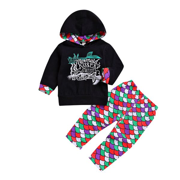 new arrival fashion newborn infant kids baby girls clothes sets mermaid black hooded pants outfits set clothes 0-4t hot, White
new arrival fashion newborn infant kids baby girls clothes sets mermaid black hooded pants outfits set clothes 0-4t hot, White