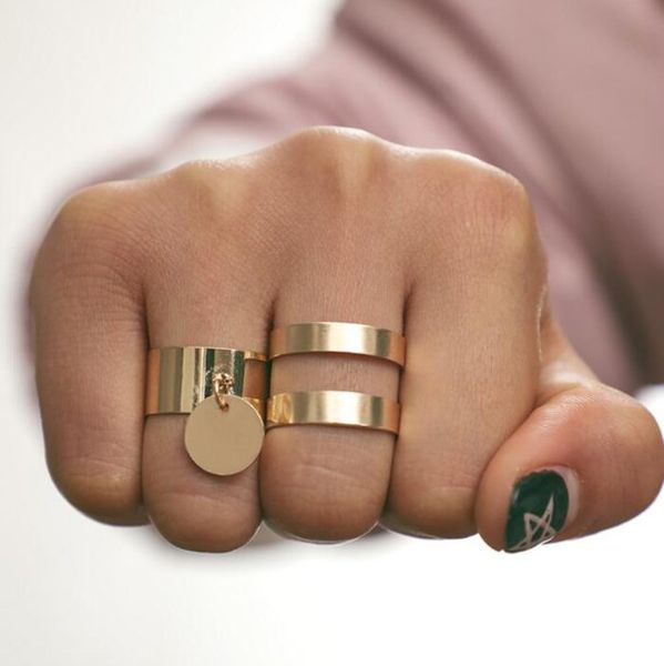 rscvonm 2pcs/lot boho gold color ring set for women hollow out round coin knuckle midi finger rings jewelry bague homme rings, Silver
rscvonm 2pcs/lot boho gold color ring set for women hollow out round coin knuckle midi finger rings jewelry bague homme rings, Silver