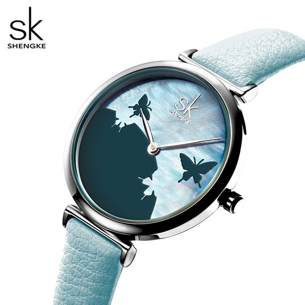 sk women fashion blue quartz watch lady leather watchband casual wristwatch with butterfly gift for wife original, Slivery;brown
sk women fashion blue quartz watch lady leather watchband casual wristwatch with butterfly gift for wife original, Slivery;brown