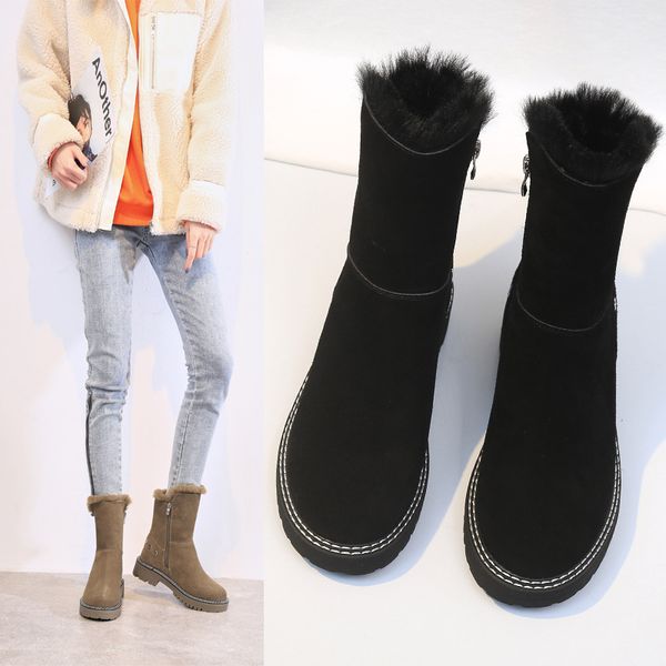 women's rubber boots round toe shoes australia winter footwear booties ladies low heels booties boots-women luxury designer, Black
women's rubber boots round toe shoes australia winter footwear booties ladies low heels booties boots-women luxury designer, Black