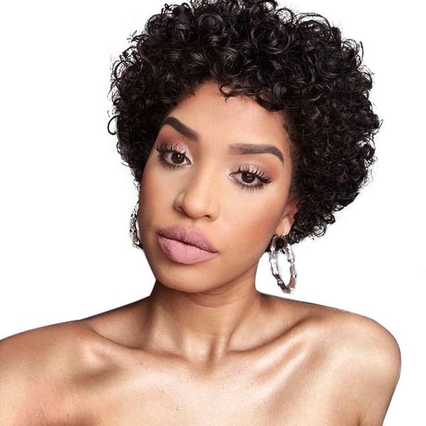 glueless 100% brazilian virgin human hair curly wigs for women unprocessed short afro curly brazilian human hair wig, Black;brown
glueless 100% brazilian virgin human hair curly wigs for women unprocessed short afro curly brazilian human hair wig, Black;brown