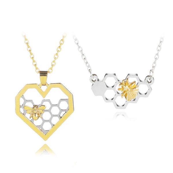 fashion silver gold hollow heart honeycomb bee necklace pendants fashion jewelry for women kids party prom gift
fashion silver gold hollow heart honeycomb bee necklace pendants fashion jewelry for women kids party prom gift