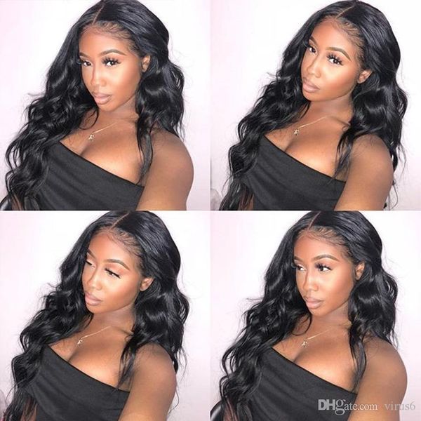 13*4 pre plucked remy hair 360 lace frontal wig pre plucked with baby hair brazilian body wave lace front human hair wigs 150%, Black
13*4 pre plucked remy hair 360 lace frontal wig pre plucked with baby hair brazilian body wave lace front human hair wigs 150%, Black