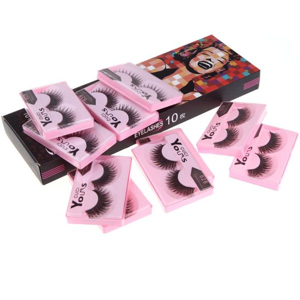 10pairs/set handmade false eyelashes natural thick long mink eye lashes extension beauty makeup fake eyelashes tools
10pairs/set handmade false eyelashes natural thick long mink eye lashes extension beauty makeup fake eyelashes tools