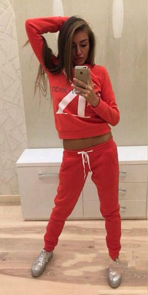 explosion models european and american women's fashion casual sports suits letter printing ladies high-end two-piece, Gray
explosion models european and american women's fashion casual sports suits letter printing ladies high-end two-piece, Gray