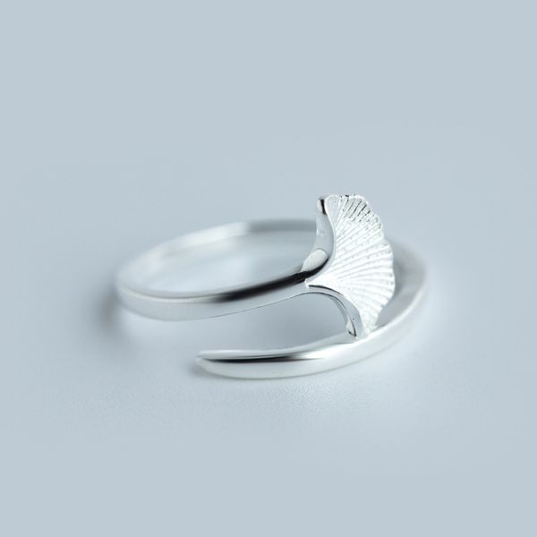 real.solid adjustable 925 sterling silver jewelry gingko leaf openable ring gtlj961, Golden;silver
real.solid adjustable 925 sterling silver jewelry gingko leaf openable ring gtlj961, Golden;silver