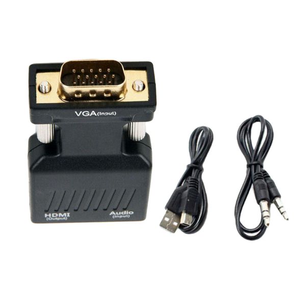 hdmi to vga adapter converter with audio support 1080p signal output 
hdmi to vga adapter converter with audio support 1080p signal output