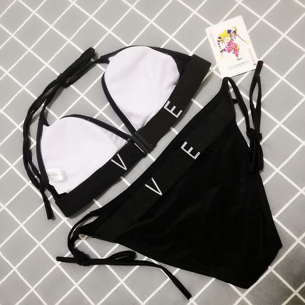women swimwear summer fashion stylist letter print bikinis womens trend swimwear suits women solid color bikinis 3 colors, White;black
women swimwear summer fashion stylist letter print bikinis womens trend swimwear suits women solid color bikinis 3 colors, White;black