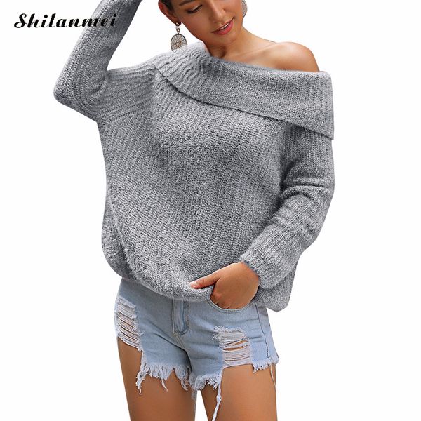 2019 autumn winter womens sweaters women boat neck fashion pullovers off shoulder sweater ladies elegant office knitwear, White;black
2019 autumn winter womens sweaters women boat neck fashion pullovers off shoulder sweater ladies elegant office knitwear, White;black