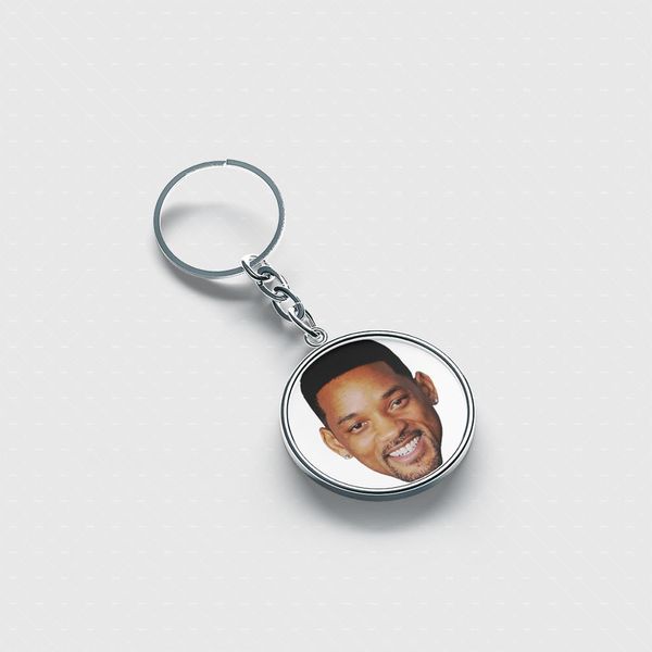 will smith laugh personalized keychain cute cool accessories custom keychains for men women kids, Silver
will smith laugh personalized keychain cute cool accessories custom keychains for men women kids, Silver