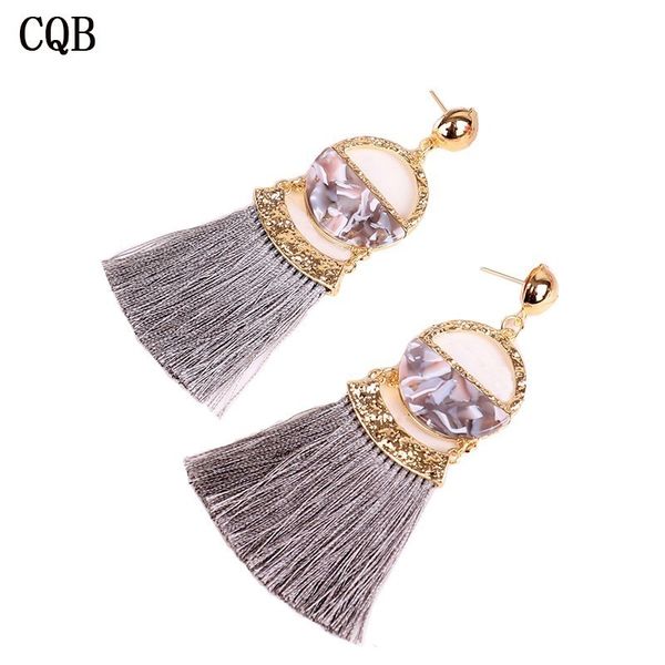 2019 fashion alloy tassel ladies earrings acetate board bohemian style geometric personality party handmade gold jewelry pendant, Silver
2019 fashion alloy tassel ladies earrings acetate board bohemian style geometric personality party handmade gold jewelry pendant, Silver