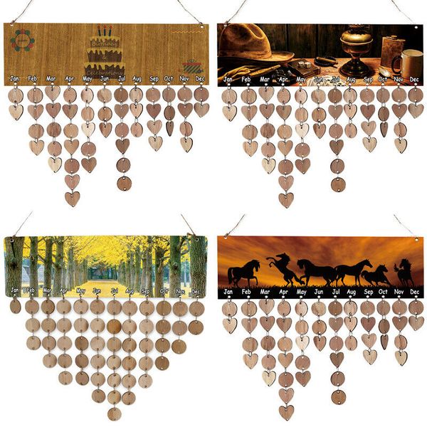 1pc diy hanging wooden birthday reminder calendar board plaque sign family friend
1pc diy hanging wooden birthday reminder calendar board plaque sign family friend