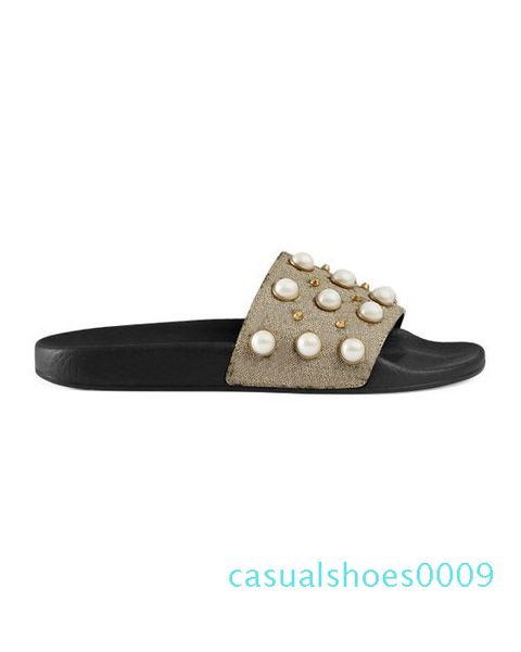mens womens fashion pearls and studs embellished rubber flats slippers causal beach rubber slide sandals with box and dust bags 09c, Black
mens womens fashion pearls and studs embellished rubber flats slippers causal beach rubber slide sandals with box and dust bags 09c, Black
