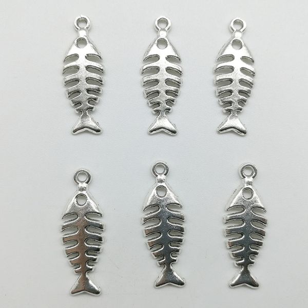 100pcs/lot fish skeleton alloy charms pendant retro jewelry diy keychain ancient silver pendant for bracelet earrings necklace 25*9mm, Bronze;silver
100pcs/lot fish skeleton alloy charms pendant retro jewelry diy keychain ancient silver pendant for bracelet earrings necklace 25*9mm, Bronze;silver