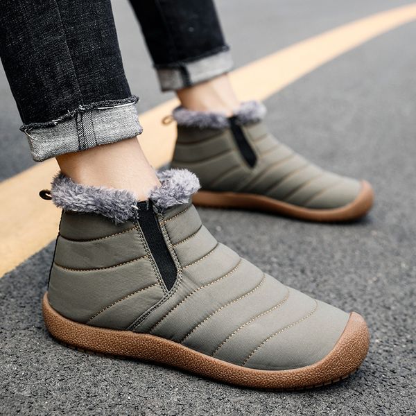 men snow boots warm plush winter men casual shoes quality waterproof ankle boots non-slip plus size 38-48, Black
men snow boots warm plush winter men casual shoes quality waterproof ankle boots non-slip plus size 38-48, Black