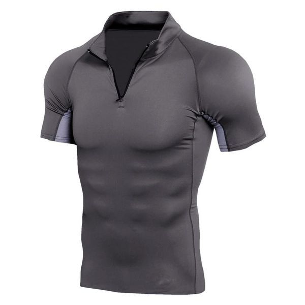running jerseys men's tight short t-shirt compression quick-drying gym fitness bodybuilding clothes, Black;blue
running jerseys men's tight short t-shirt compression quick-drying gym fitness bodybuilding clothes, Black;blue
