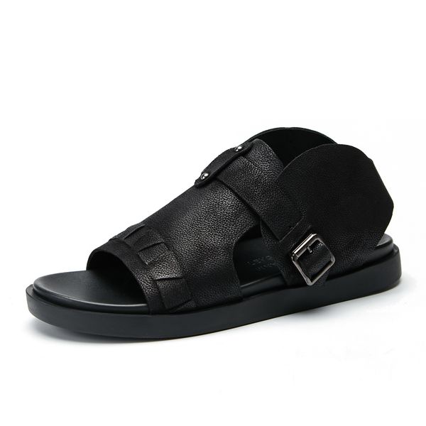 summer genuine leather casual shoes mens breathable sandals male mens gladiator sandals summer all-match cowhide, Black
summer genuine leather casual shoes mens breathable sandals male mens gladiator sandals summer all-match cowhide, Black