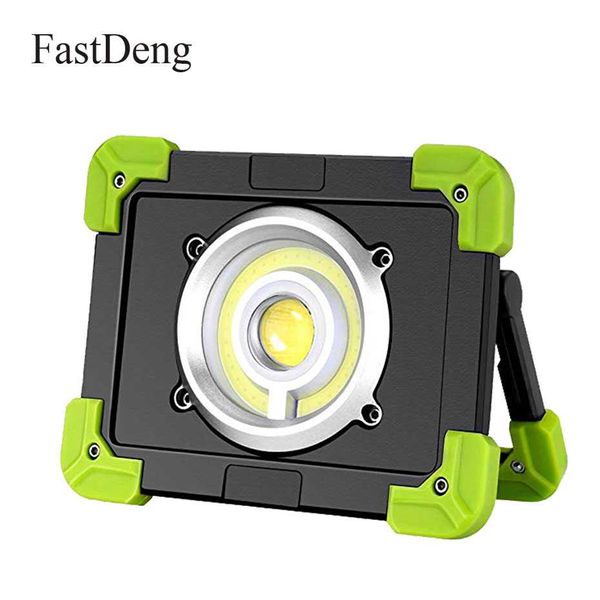 

portable led work light 20w rechargeable outdoor cob flood light 6000mah power bank for hiking working car repairing workshop
