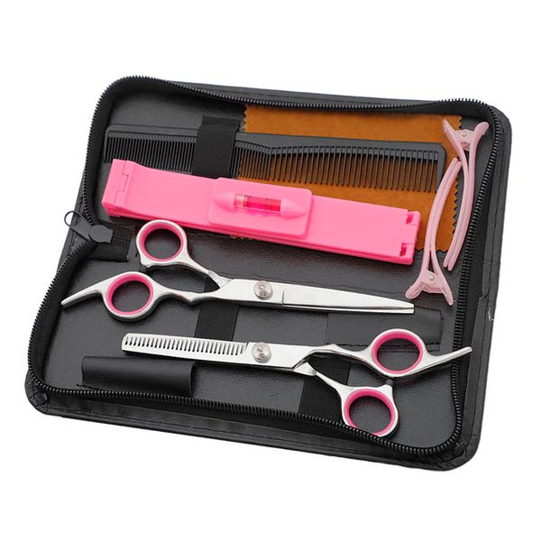 pro barber hair cutting thinning scissors shears set 9pieces