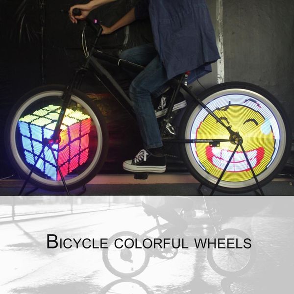 new rechargeable wheel lamp programmable led bicycle light waterproof shockproof colorful cycling lamp bike accessories 2019 
new rechargeable wheel lamp programmable led bicycle light waterproof shockproof colorful cycling lamp bike accessories 2019