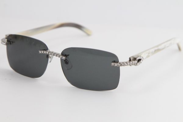 selling rimless glasses handmade designer big stones white horn 8200759 sun glasses fashion eyewear male and female hot, White;black
selling rimless glasses handmade designer big stones white horn 8200759 sun glasses fashion eyewear male and female hot, White;black