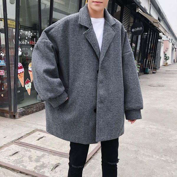 autumn & winter thick mao ni liao loose-fit coat boy's ins super fire overcoat hong kong style chic college style trench coat, Tan;black
autumn & winter thick mao ni liao loose-fit coat boy's ins super fire overcoat hong kong style chic college style trench coat, Tan;black