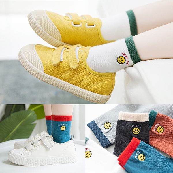 2019 autumn and winter children's socks kids cartoon smiling face embroidery short socks men and women children cotton socks stu, Black
2019 autumn and winter children's socks kids cartoon smiling face embroidery short socks men and women children cotton socks stu, Black