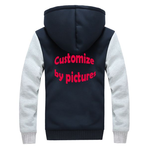 dropshiping customize by pictures winter hoodie jacket wool liner fleece thick zipper pocket for men's sweatshirt coat, Black
dropshiping customize by pictures winter hoodie jacket wool liner fleece thick zipper pocket for men's sweatshirt coat, Black