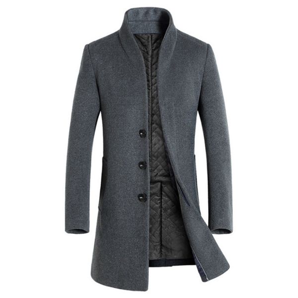 new woolen trench coat men slim fit long woolen jacket winter single breasted male overcoat grey jacket, Tan;black
new woolen trench coat men slim fit long woolen jacket winter single breasted male overcoat grey jacket, Tan;black