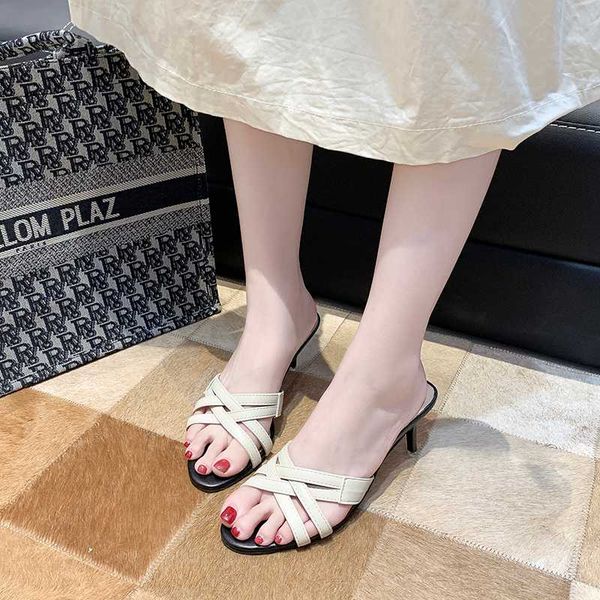 open toe pointed toe slippers women pu cross band high heel slippers sandals summer stiletto sandals women slides 2020, Black
open toe pointed toe slippers women pu cross band high heel slippers sandals summer stiletto sandals women slides 2020, Black