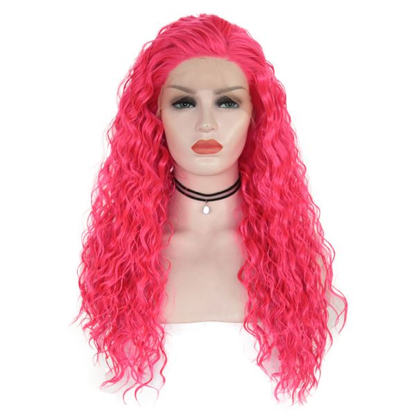 aimeya pink long loose curly synthetic lace front wigs for women part glueless heat resistant fiber daily wear cosplay wigs, Black
aimeya pink long loose curly synthetic lace front wigs for women part glueless heat resistant fiber daily wear cosplay wigs, Black