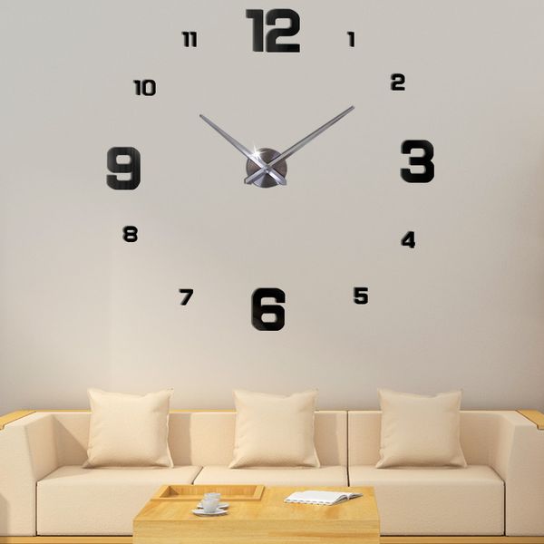 47inch wall clock modern design quartz clocks fashion watches mirror sticker living room decor 3d diy large acrylic wall clock
47inch wall clock modern design quartz clocks fashion watches mirror sticker living room decor 3d diy large acrylic wall clock