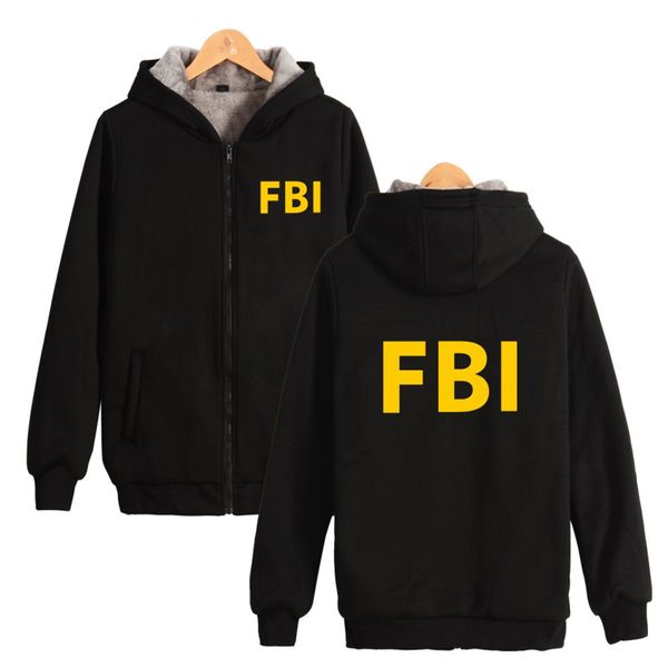 winter fashion zipper men women hoodies jacket fbi printed long sleeve thicker fleece zip up hoodie sweatshirts coat, Black
winter fashion zipper men women hoodies jacket fbi printed long sleeve thicker fleece zip up hoodie sweatshirts coat, Black