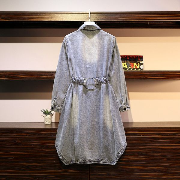 women's trench coats plus size womens irregular hem medium length denim autumn fashion ripped long sleeve drawstring waist female, Tan;black
women's trench coats plus size womens irregular hem medium length denim autumn fashion ripped long sleeve drawstring waist female, Tan;black