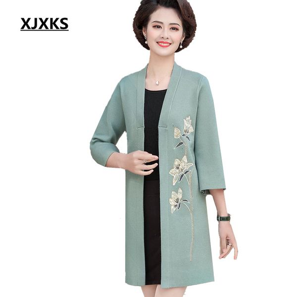 xjxks spring winter 2020 new women wool woolen coat loose plus size fashion embroidered women long jacket, Black
xjxks spring winter 2020 new women wool woolen coat loose plus size fashion embroidered women long jacket, Black