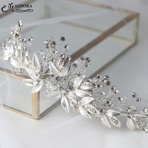 asnora bridal headbands with combs wedding hair accessories headdress for brides metal leaf with crystals beads women hair bands, Golden;white
asnora bridal headbands with combs wedding hair accessories headdress for brides metal leaf with crystals beads women hair bands, Golden;white