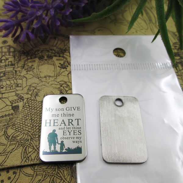 40pcs--"my son give me thine heart"stainless steel charms more style for choosing diy charms pendants for necklace, Bronze;silver
40pcs--"my son give me thine heart"stainless steel charms more style for choosing diy charms pendants for necklace, Bronze;silver