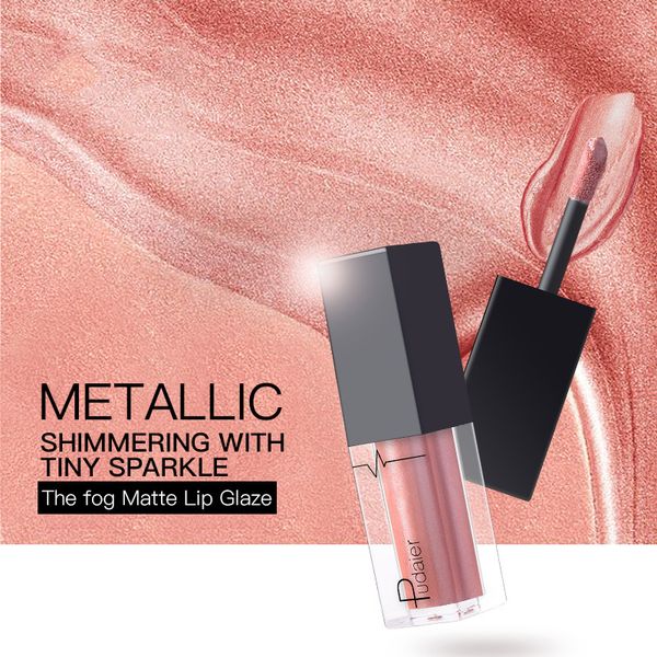 

matte metallic lip gloss 24 colors lasting non-marking non-stick cup pearl lip gloss glaze sparkling liquid lipstick eyeshadow