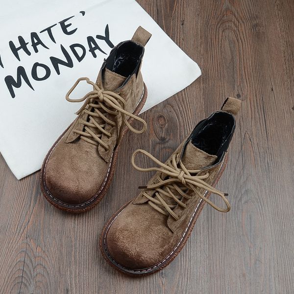 ladies boots mori girl retro big head doll shoes japanese thick-sole suede womens ankle boots student casual short, Black
ladies boots mori girl retro big head doll shoes japanese thick-sole suede womens ankle boots student casual short, Black